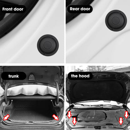 Silicone Door Shock Absorber Cushion Universal Hood Rear Trunk Reduce Noise Crashproof Airbag Buffer Anti Collision Pad Sticker