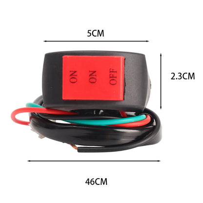 LED Headlight Switch – Far & Near Beam Motorcycle Handlebar Switch Button for Driving Light Control (2/1pcs)