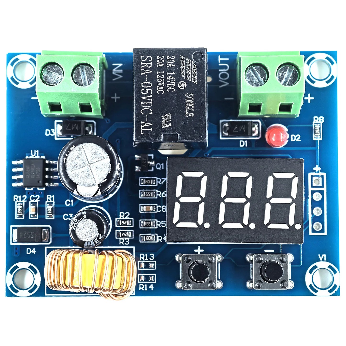 DC 12V-36V Charger Module with Digital LED Display and Over-Discharge Protection for Lithium Battery Modules