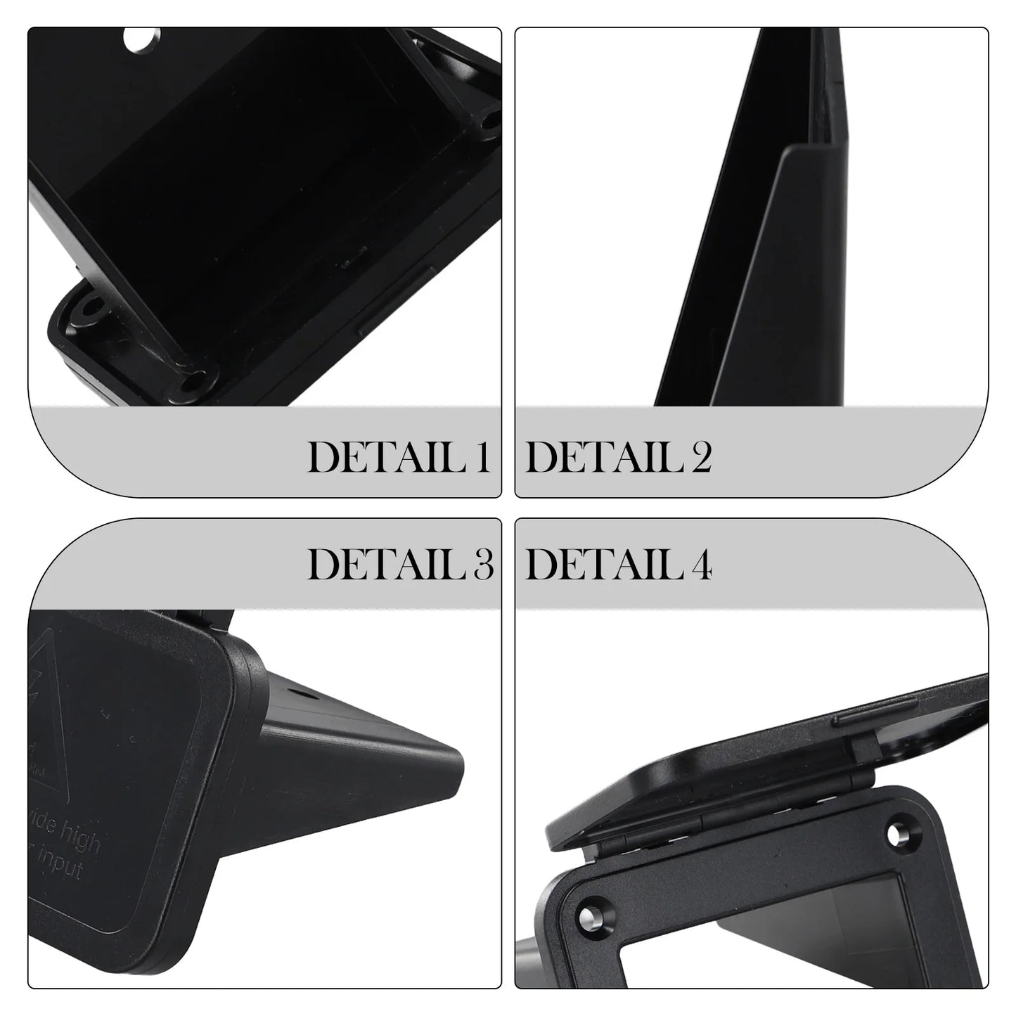 175A Anderson Plug Connector Flush Mount Bracket Panel Cover for Caravan Base Installation Wire Connectors