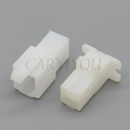 2 Pin 6.3mm White ABS Connector 6120-3523 6110-4623 DJ70224-6.3 PA66 Household Car Wiring