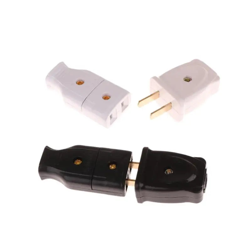 1/5PCS 2 Pole 10A Male US Wiring Plug Japan Rewirable Cable Convert Plug Female Socket Type A Power Strip Connector America