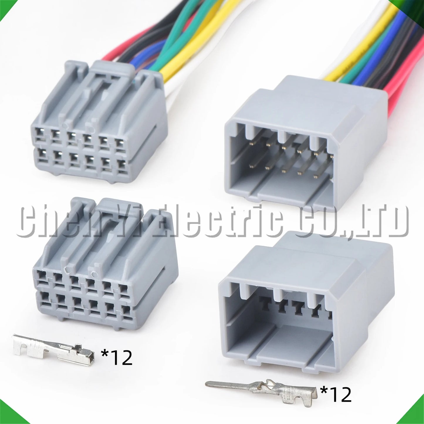 12 Pin Multimedia Audio Connector Plug 917978-6 178881-6 30055-12Y for Hyundai Kia
