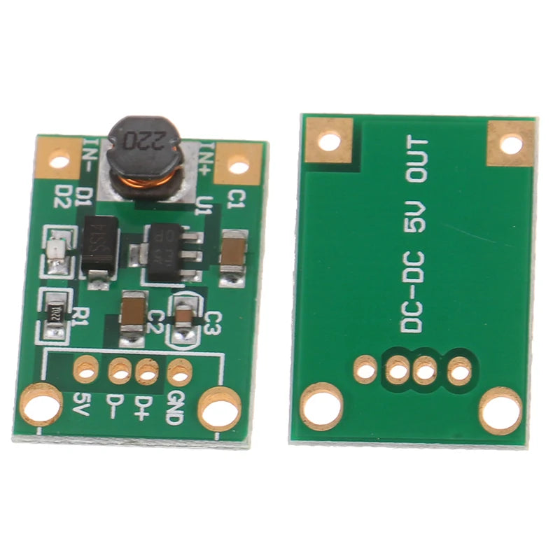 5V DC DC Converter Step Up Power Supply DC-DC Booster Boost Buck Converter Board Step-Up 500MA Voltage Regulator 0.9V-5V to 5V