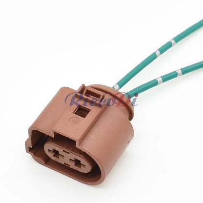 2-Pin 6.3mm Sealed Automotive Connector — Cooling Fan Socket 3B0973852A / 3B0973752A for VW