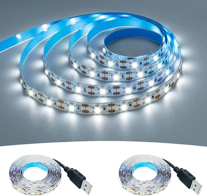 1~5m DC 5V USB LED Strip Warm White/White 2835 LED Strip Light TV Background Lighting Tape Home Decor Lamp LED Light