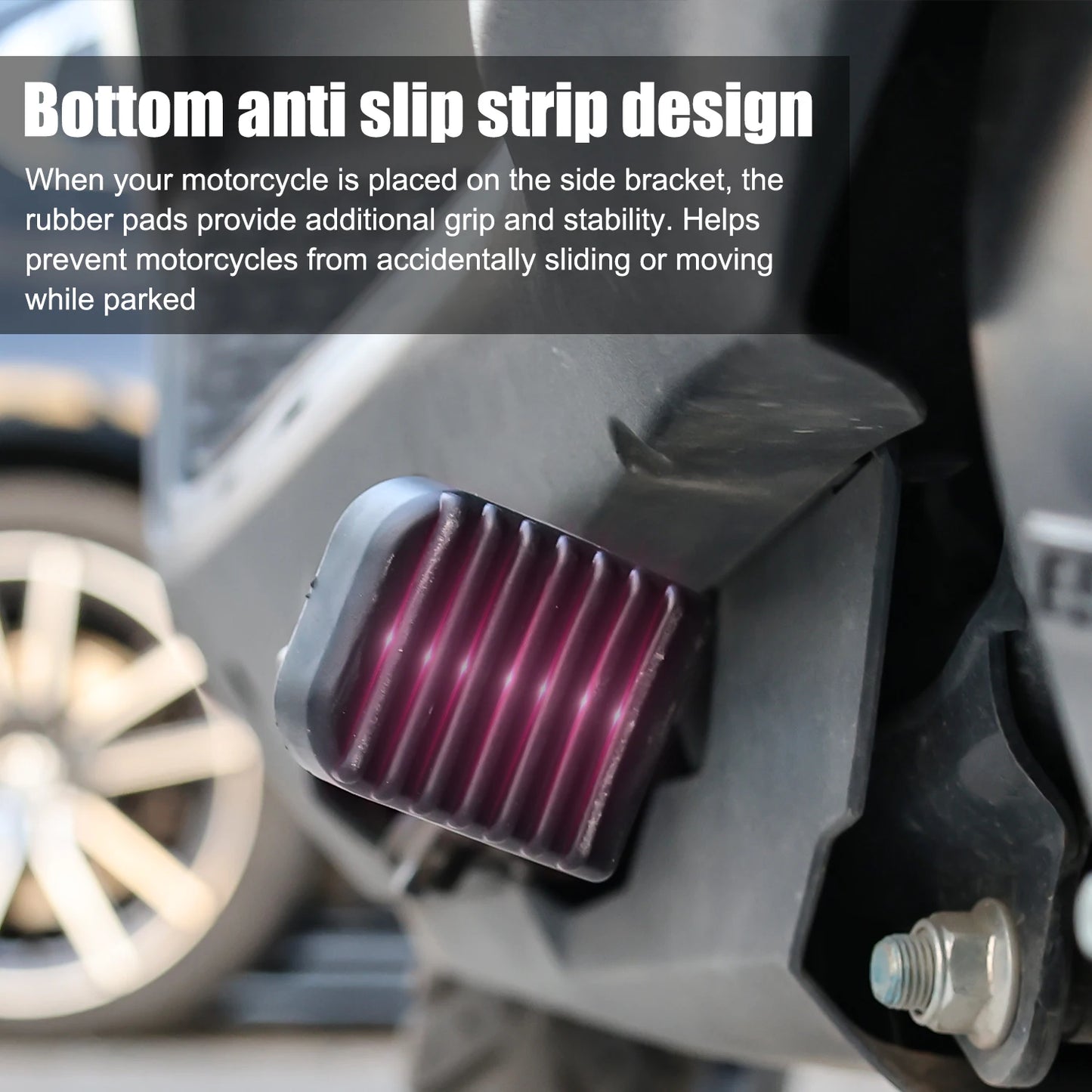 Motorcycle Kickstand Pad Rubber Side Stand Support Plate