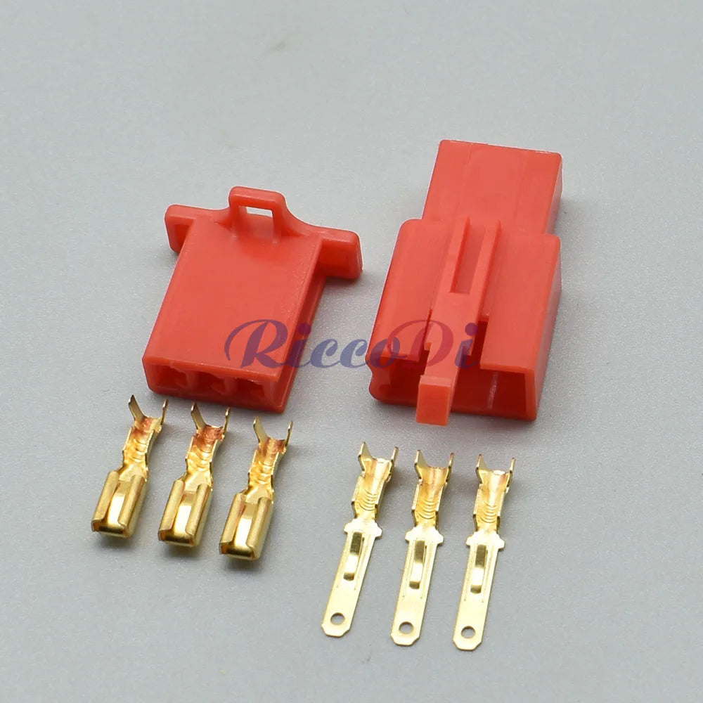 3 Pin 2.8mm Automotive Connector 6030-3991 6040-3111 DJ7031A-2.8 with 15cm Wires Male Female