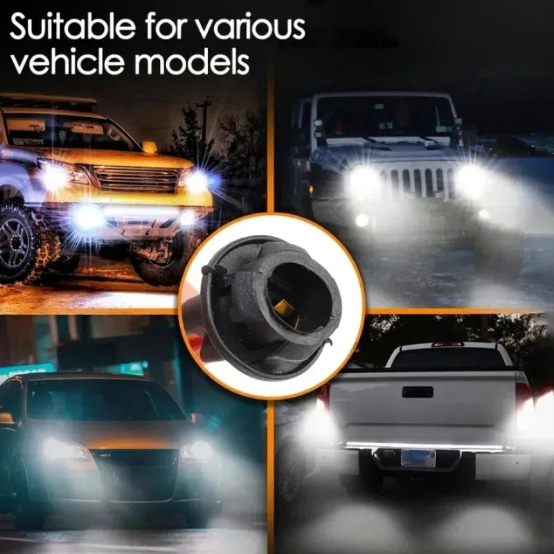 T10 W5W Dashboard Light Bulb Socket Rubber Lamp Holder Connector 16/1PCS