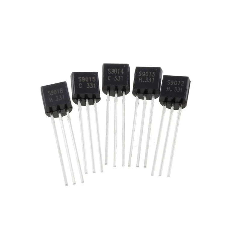 50PCS S9012 S9013 S9014 S9015 S9018 TO-92 NPN/PNP Transistor ICs
