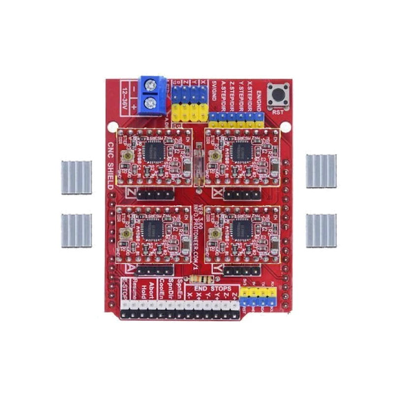 CNC Shield V3 Expansion Board for Engraving Machine and 3D Printer with A4988/DRV8825 Drivers