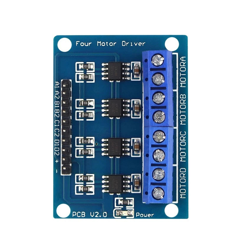 L9110S 4-Channel DC Motor Driver Module Dual H-Bridge 2.5V–12V 800mA for Robotics