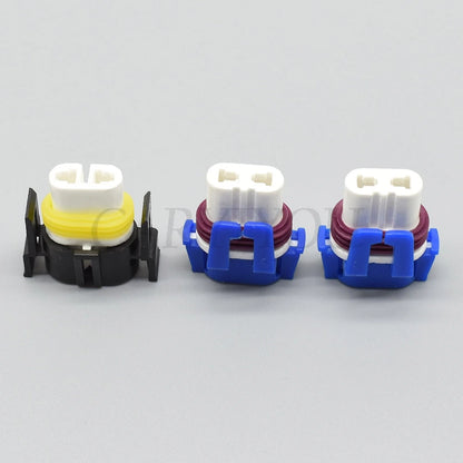 2 Pin Ceramic H11 Headlamp Socket DJ9005A-21 DJ9006A-21 High Temperature Automotive Connector