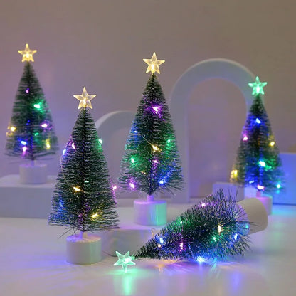 1/3PCS Christmas Tree Night Light Pine Needle String Lights Battery Powered for Home Desktop Decor New Year Party Gift Decor