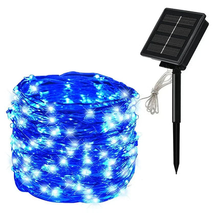 Solar LED Fairy Light Outdoor 7M 12M 22M 32M Waterproof Garland String Lights for Christmas Party Garden Decoration Solar Lamp