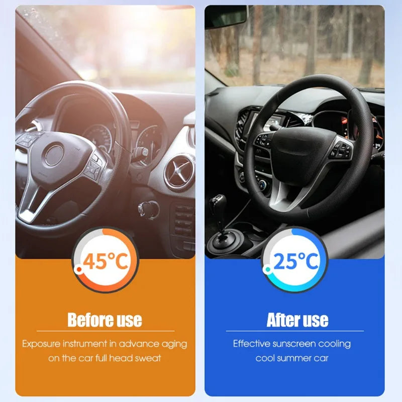 Car Front Window Sunshade Cover Sun Shade Windshield Visor Windscreen Folding Auto UV Protection Curtain Styling Accessories