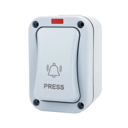 1pcs Outdoor Waterproof Doorbell Control Button Courtyard Mounted Switch (MPM14) 9.00×6.00×5.50 Cm -10~60℃