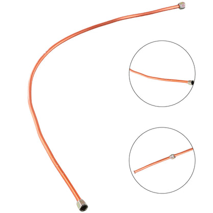 Reliable Air Compressor Exhaust Tube Replacement, Copper+Aluminum Material, 600mm Full length, G1/8 Thread Standard