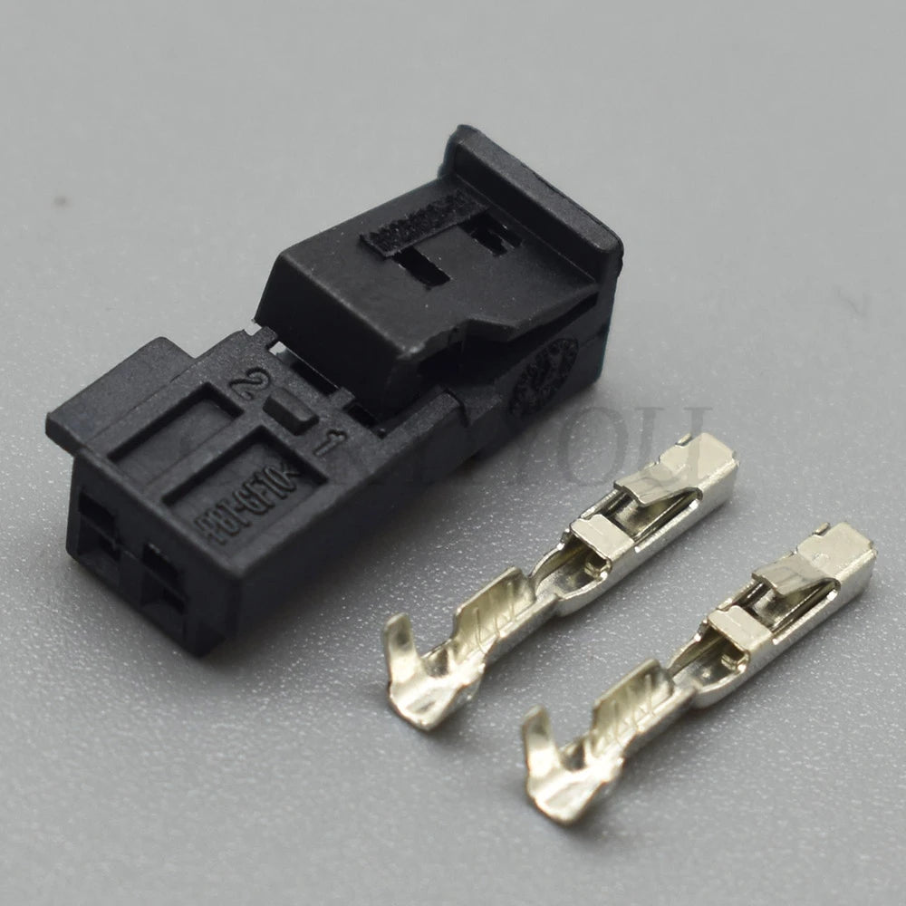 2 Pin Automotive Door Light Socket Audio Tweeter Connector Plug Compatible with B-14525-1 9-968554-1 9-968554-1A 8-1452577-1A