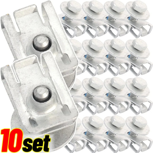 Car Fender Liner Bolt M6 Hex Flange Screw Bumper Body Trim Splash Shield Fastener with Washer Carbon Steel Auto Repair Part Kit