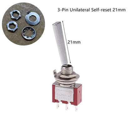 ON OFF ON Toggle Switch DPDT SPST DPST 3 Pin 3/2 Position 5A 125VAC 2A 250VAC Latching
