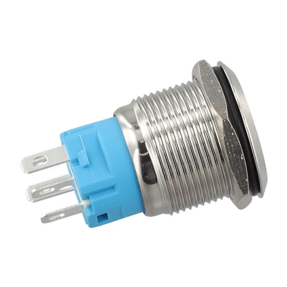 Control Systems Yellow Light Momentary Button Switch 12-24V Momentary Push Button Compact Push Button IP66 Push Button