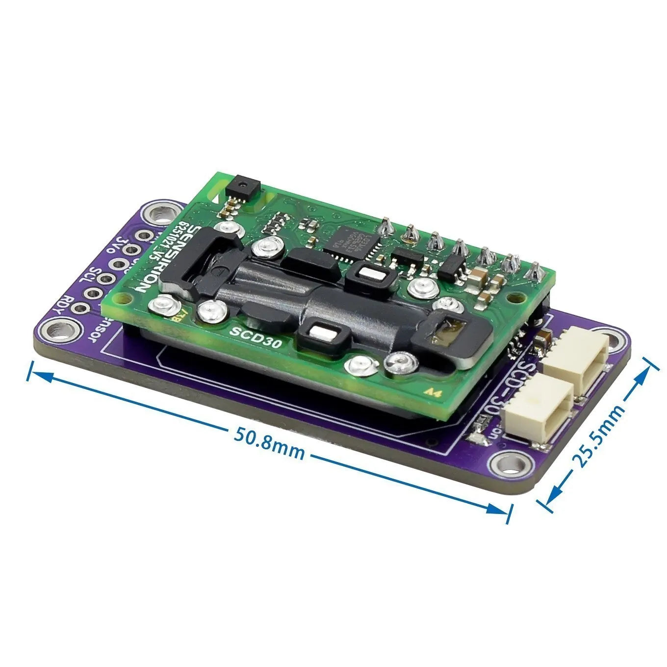 SCD30 CO2 Air Quality Sensor Module with Temperature & Humidity, I2C/Modbus/PWM Interface