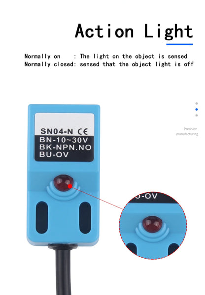 SN04 Inductive Proximity Sensor DC 4mm NPN/PNP NO/NC Detection Switch