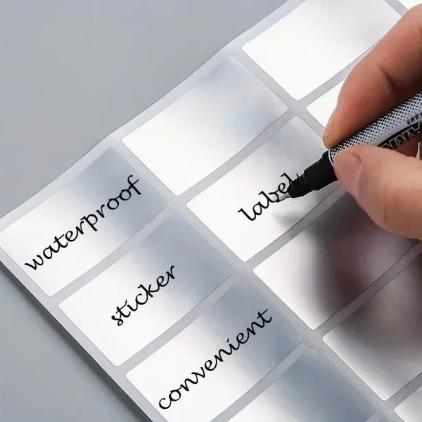 300/160Pc Waterproof Labels Stickers Kitchen Bottle Jars Organizer Label Reusable Adhesive Sticker Packaging Food Category Label