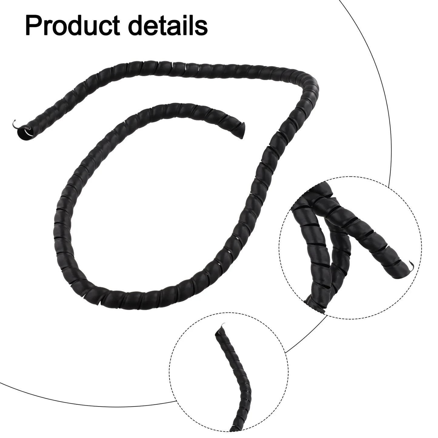Spiral Wire Protector Hose Tube 1Meter for Cable Management and Protection in Home Office and Workshop Environments