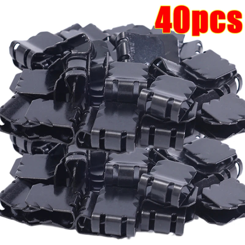 Car Fender U-shaped Fixing Clips Auto Engine Guard Buckle Clamp Motorcycle Truck Mudguard Metal Fixed Buckle Fastener Iron Parts