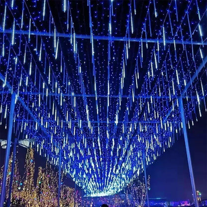 USB Powered LED Meteor Shower Rain Lights for Christmas New Year Decoration Garden Street Party Lighting