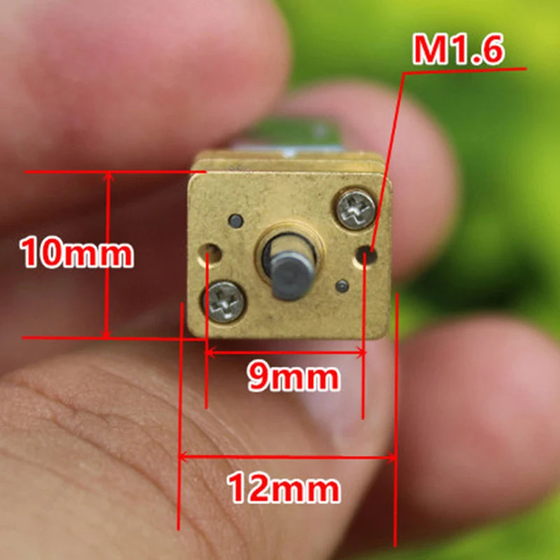 1pc Metal Gearbox Reducer  Electric Motor DIY Toy Micro N20 Gear Motor Slow Speed