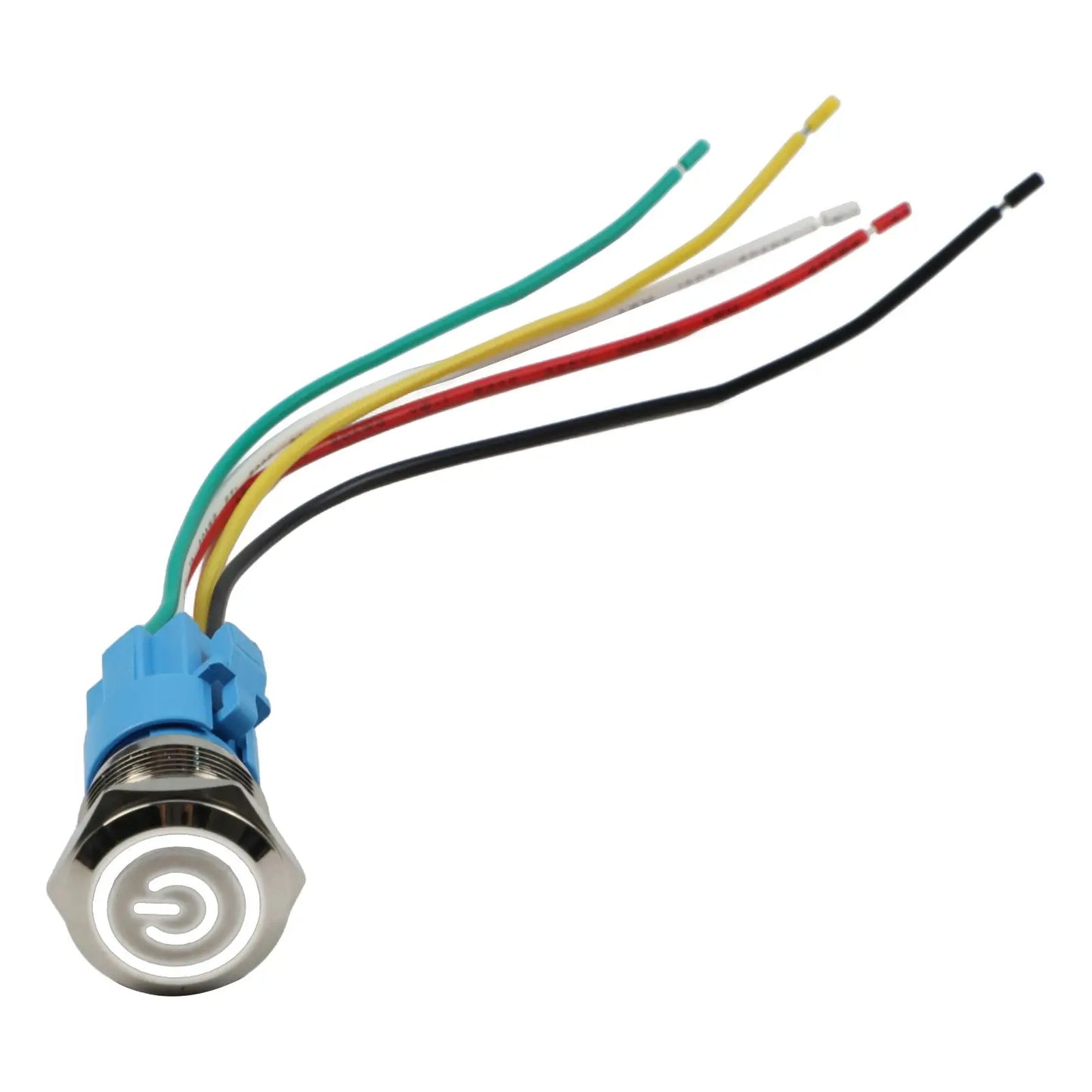 Control Systems Yellow Light Momentary Button Switch 12-24V Momentary Push Button Compact Push Button IP66 Push Button
