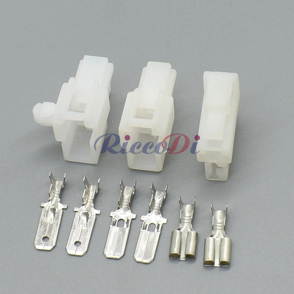DJ7022A-6.3-11/21 2-Pin 6.3mm Automotive Connector Plug Male Female with Terminal