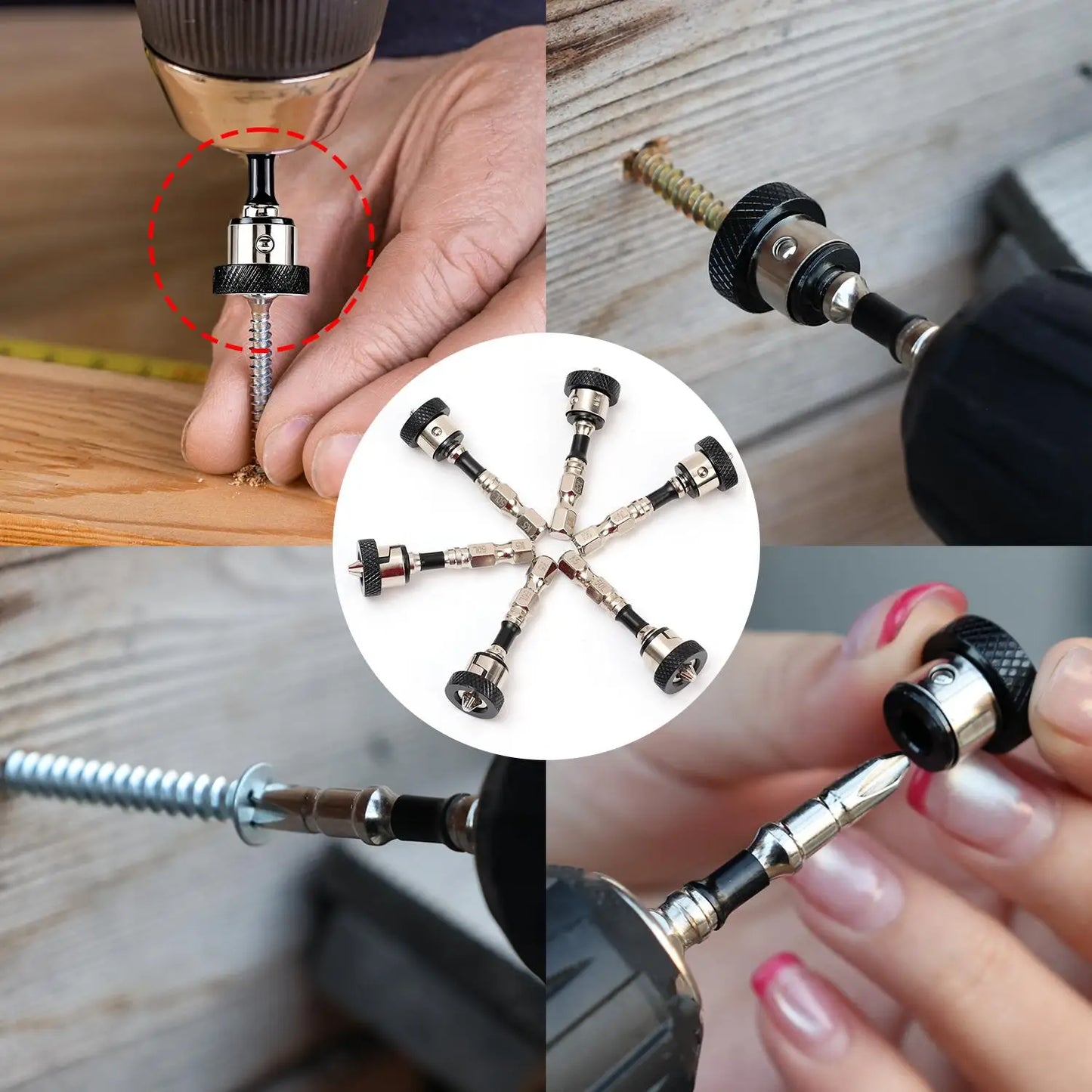 Magnetic Positioning Screwdriver Bits PH2 Batch Head Screwdrivers Drill Bit for Plasterboard Drywall Screw Bits Drilling Tools