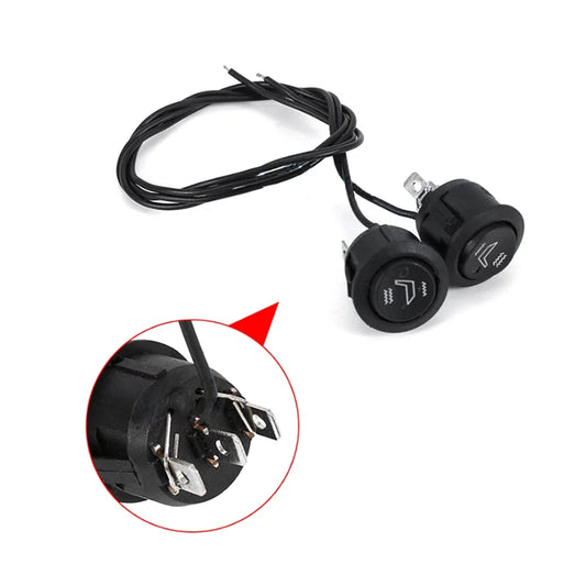 New Arm Off Control Universal Replacement Part Car Interior Seat Heating Switch 3-pin Circular Heating Rocker
