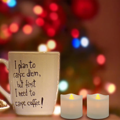 Flameless LED Candle Lights Creative Wishing Led Tea Lamp Warm White Halloween Wedding Christmas Decoration Candle Light