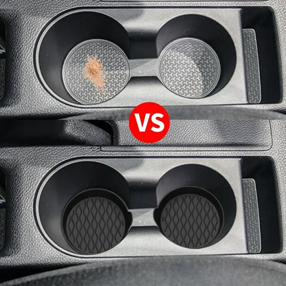 Non-Slip Car Coaster Universal Silicone Mat for Car Water Cup Auto Anti-Slip Cup Pad Drink Holder Mat Decoration Accessories