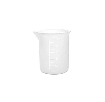 100ml Measuring Cup Transparent Plastic Beaker for Kitchen Lab