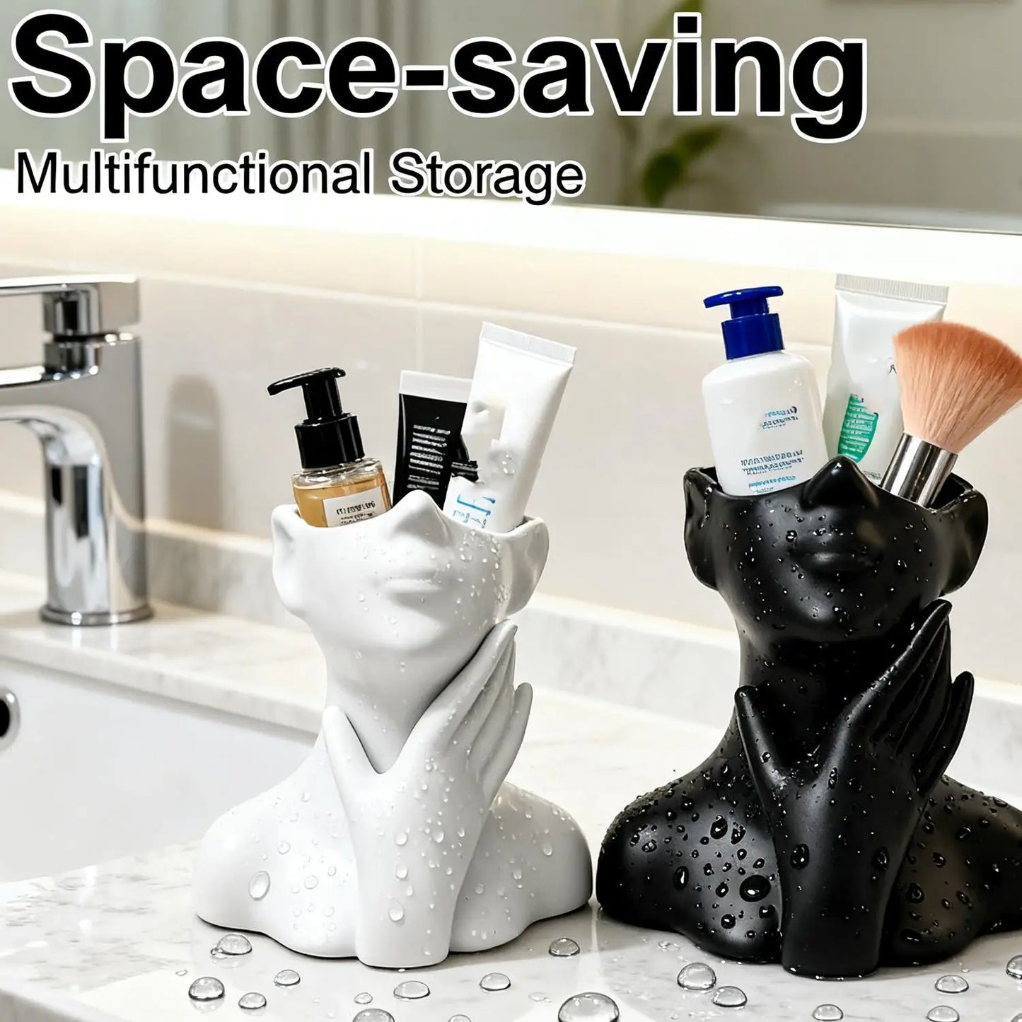 Vinyl Figure Storage Holders Creative Human Body Art Styling Office Organizers Multifunctional Makeup Brush Holder Decoration