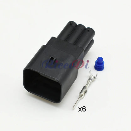 936257-2 / 936294-2 Automotive 6-Pin Waterproof Accelerator Pedal Connector — Female Male Sealed Car Socket