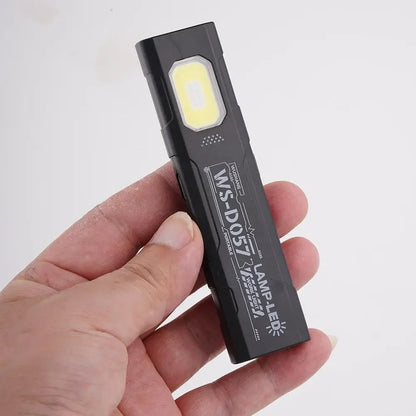 Portable EDC COB LED Flashlight with Magnetic Rechargeable Work Light