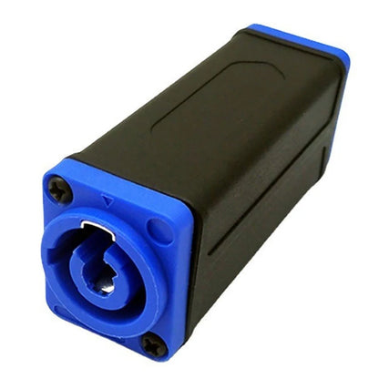 New 1Pc LED PowerCon AC Coupler Adapter Extender Connector Speakon Panel Mount Straight Adapter Blue White