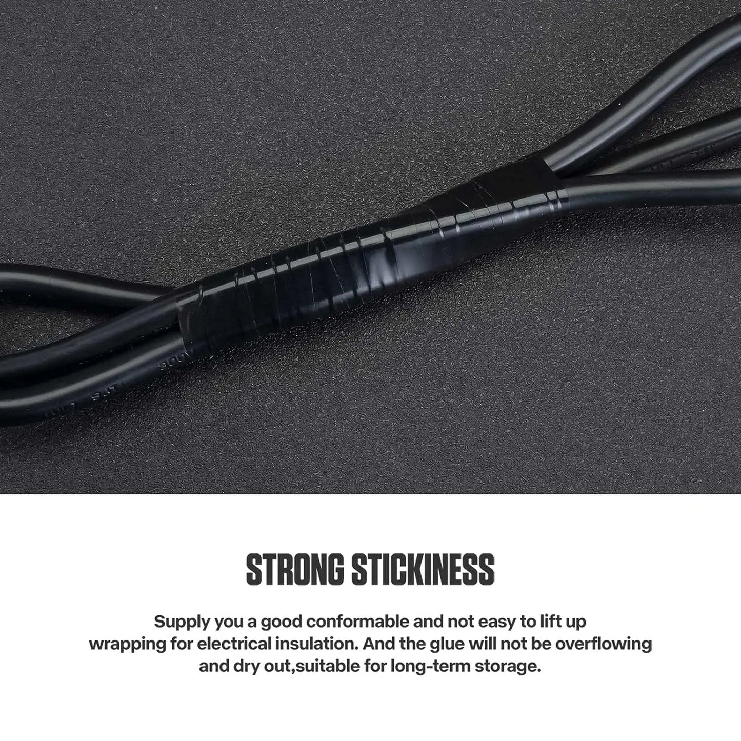Electrical PVC Insulation Tape Black Wire Wrapping Tape 10M/20M Length 0.71 Inch Wide for Electrical Repair