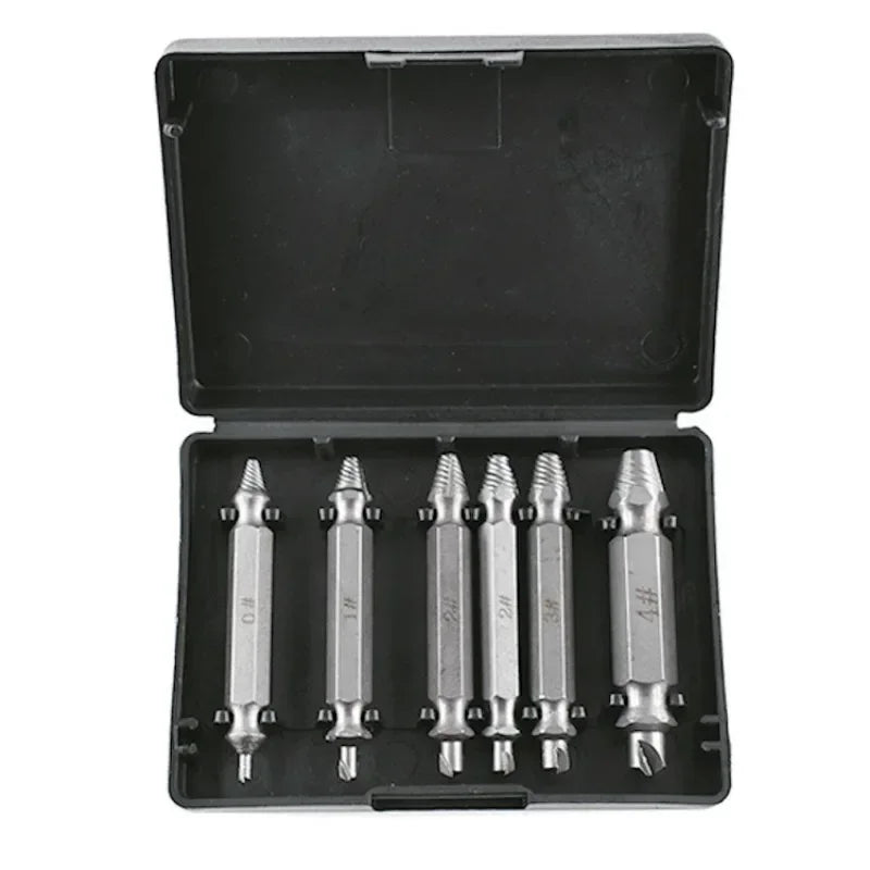 Screw Extractor Drill Bit Set Bolt Remover Tool 4/6pcs