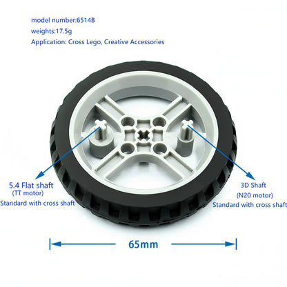 6514 TT Motor with Free Wheel for Smart Robot Car and Narrow Wheel Line-Following