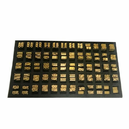 Hot Stamp Copper Letters 2×4×15mm for Coding Machine, Thermal Ribbon Printing Font for Manual and Semi-Automatic Coding