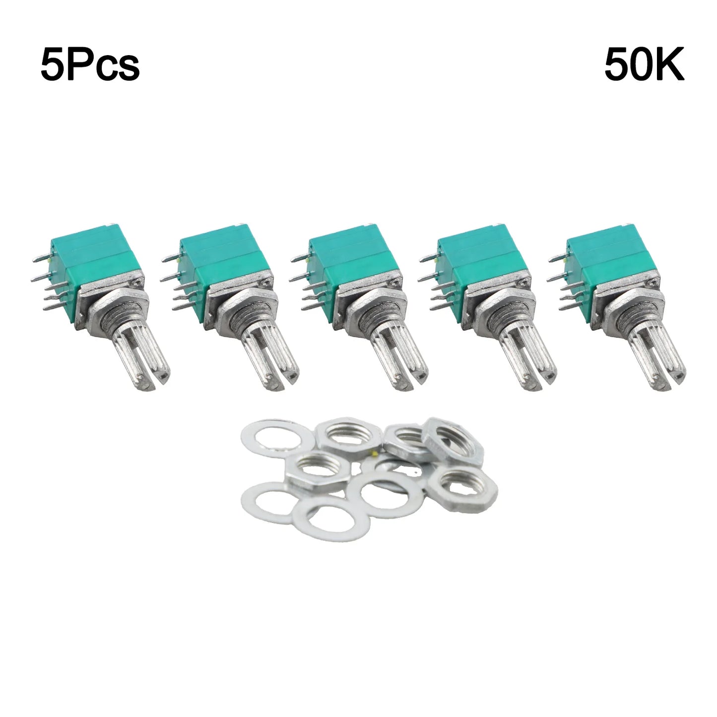 Audio Equipment 60*60*60 Mm Sealing Potentiometer Knurled Shaft Potentiometer Control Device Plastic Shell Single Linear Use