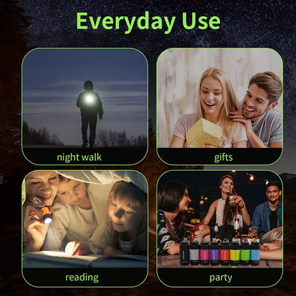 LED Mini Torch Light USB Charging Waterproof Flashlight Outdoor Emergency Lights Keychain Lamp Hiking Camping Portable Lighting